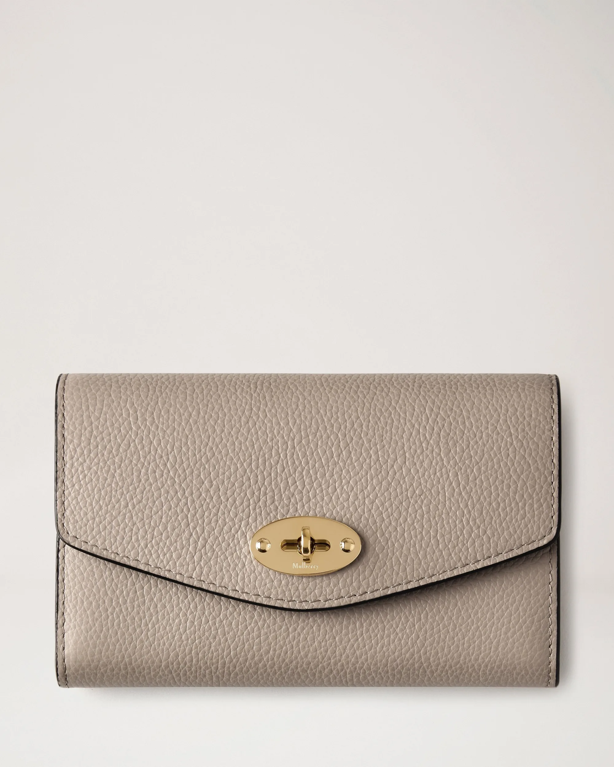 Mulberry Darley Medium Cashmere Taupe Leather Wallet
