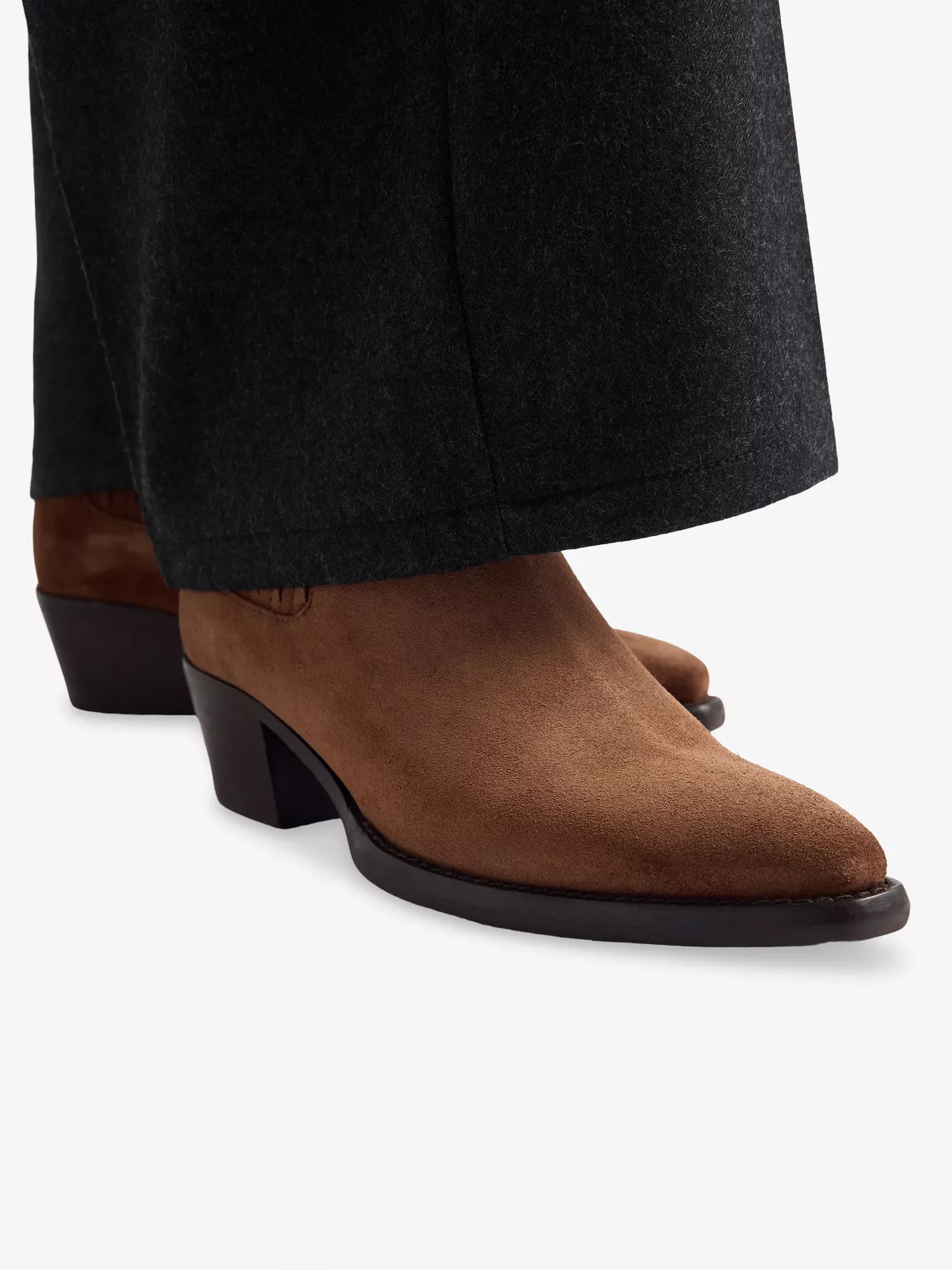Prada Ankle Brown Suede Boots