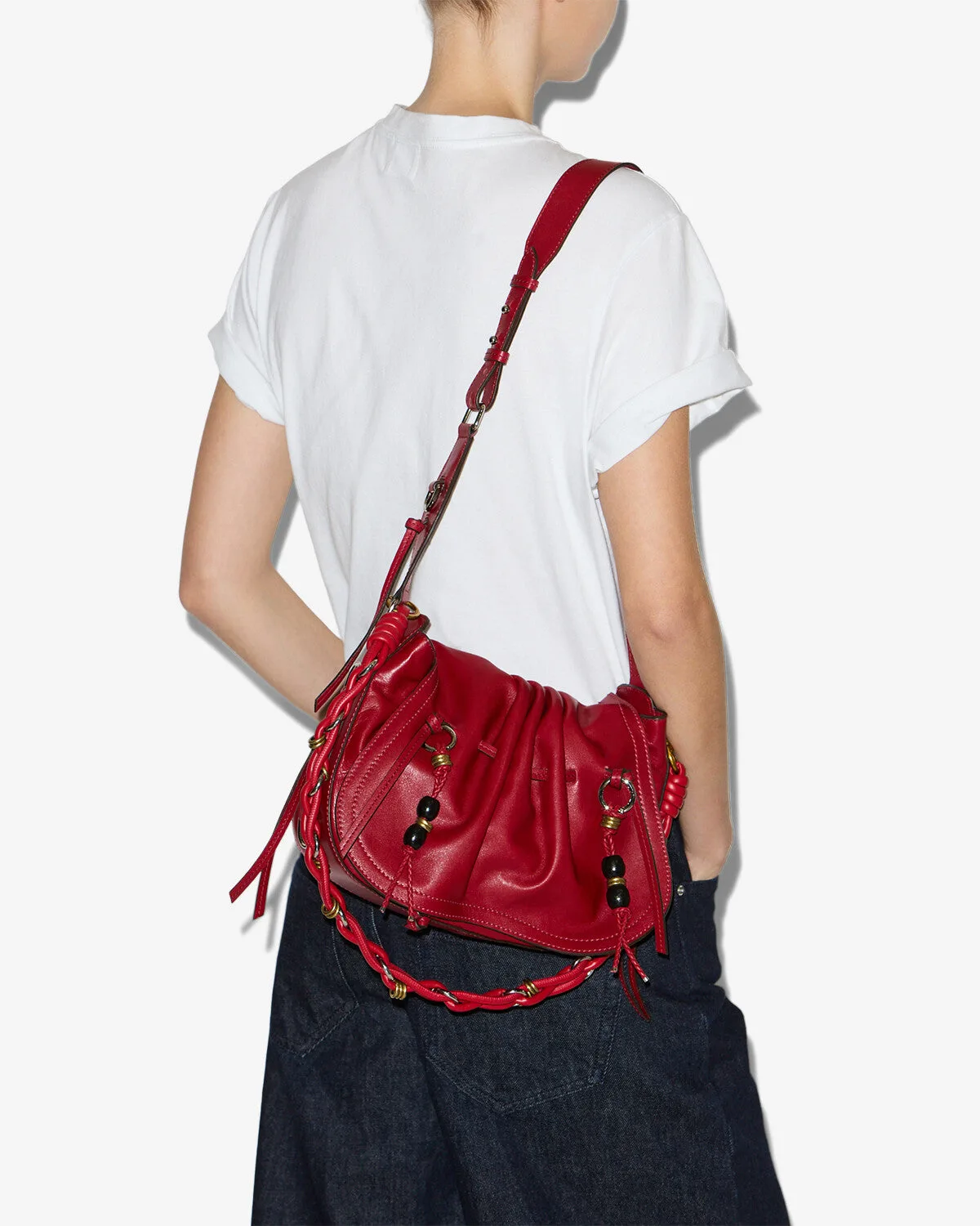 Isabel Marant Bolton Bag Deep Red Leather Shoulder Bag