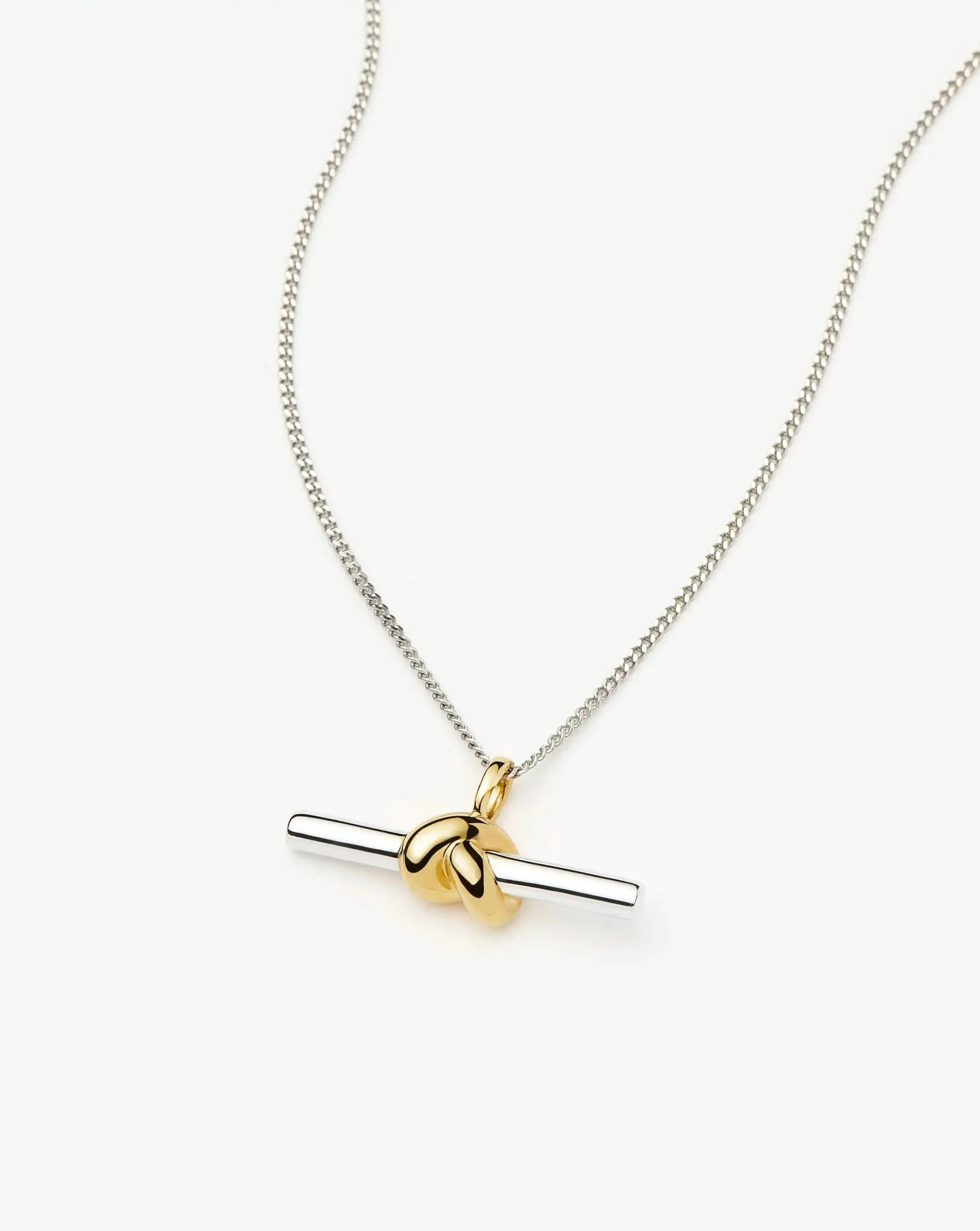 Missoma Lucy Williams T-Bar Knot Pendent Necklace