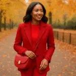 Red Clothing Accessories for Women Autumn Wardrobe