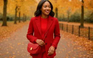 Red Clothing Accessories for Women Autumn Wardrobe