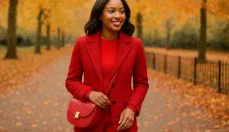 Red Clothing Accessories for Women Autumn Wardrobe