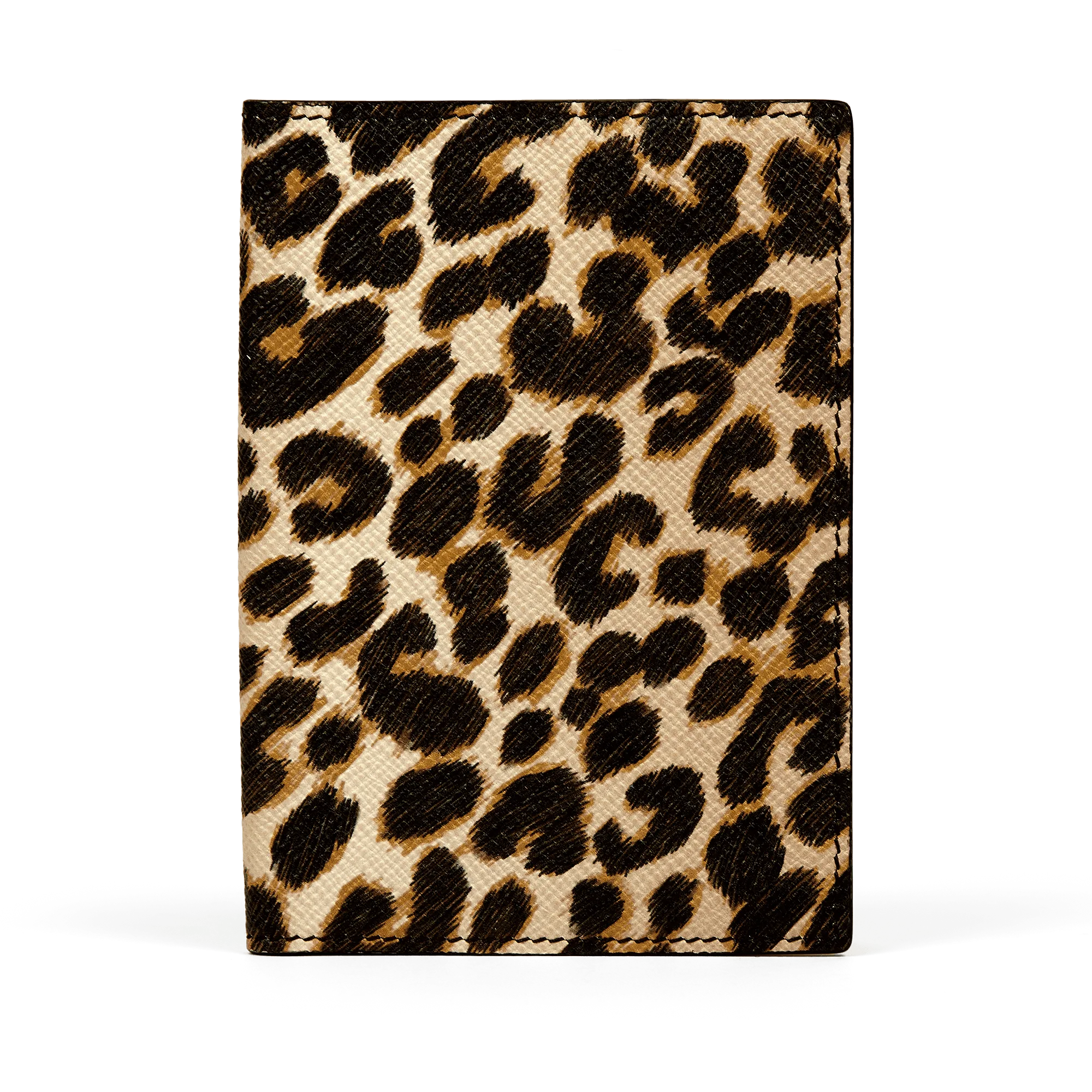 Smythson Panama Leopard Passport Cover