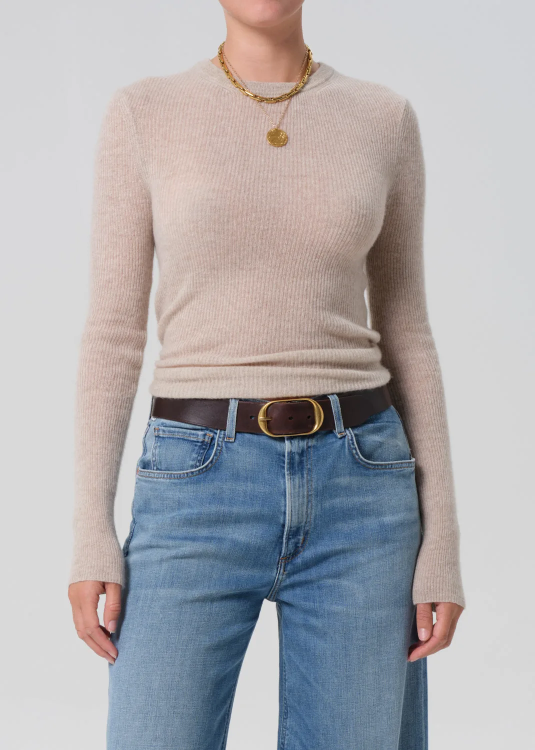 Citizens of Humanity Alessia Cream Crewneck Sweater