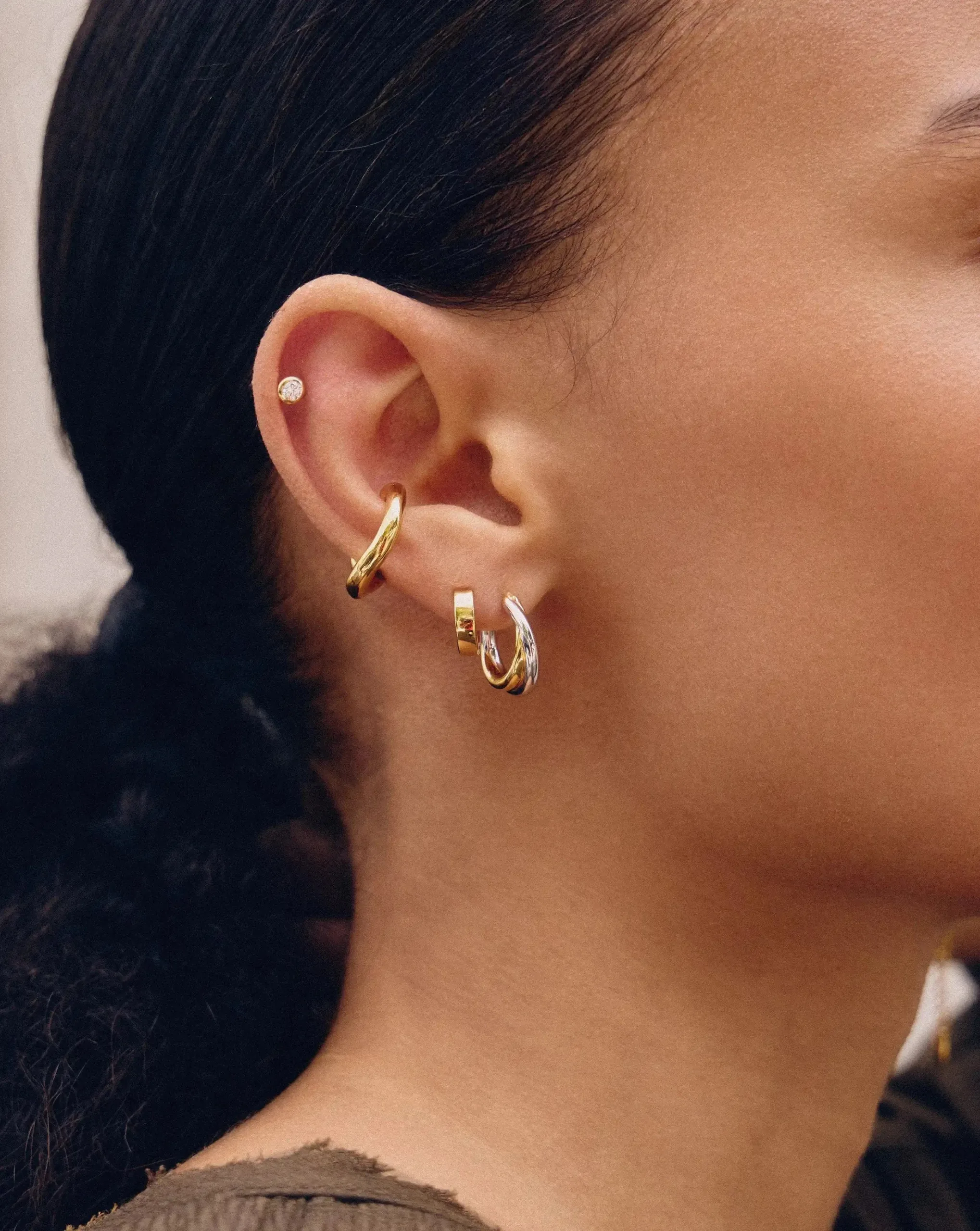 Missoma Lucy Williams Entwine Small Hoop Earrings