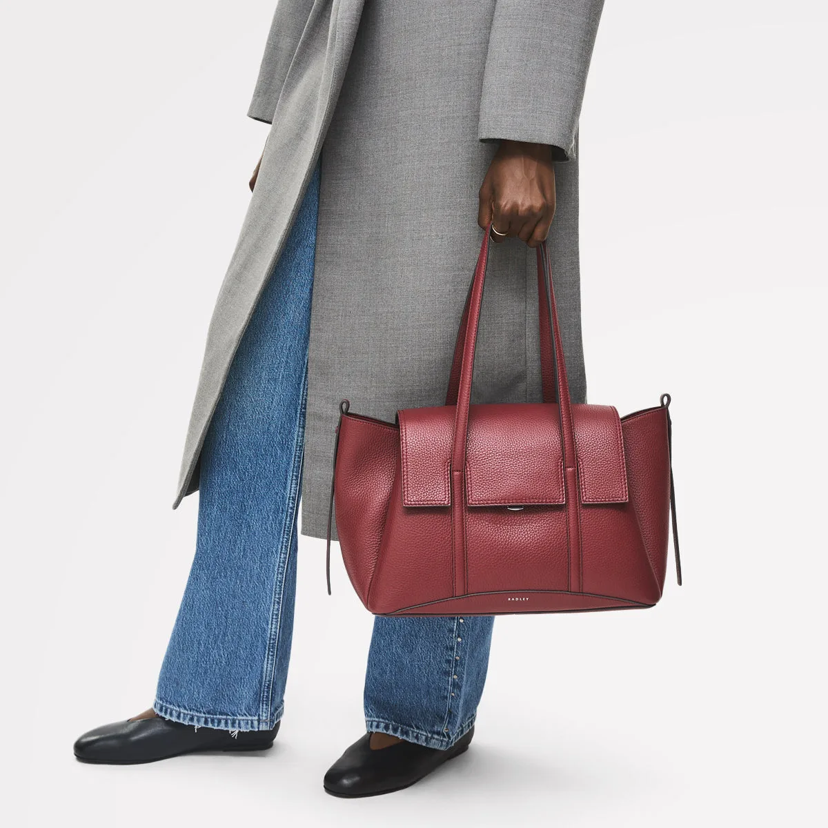 Radley The Chancery Medium Flapover Carmine Shoulder Bag