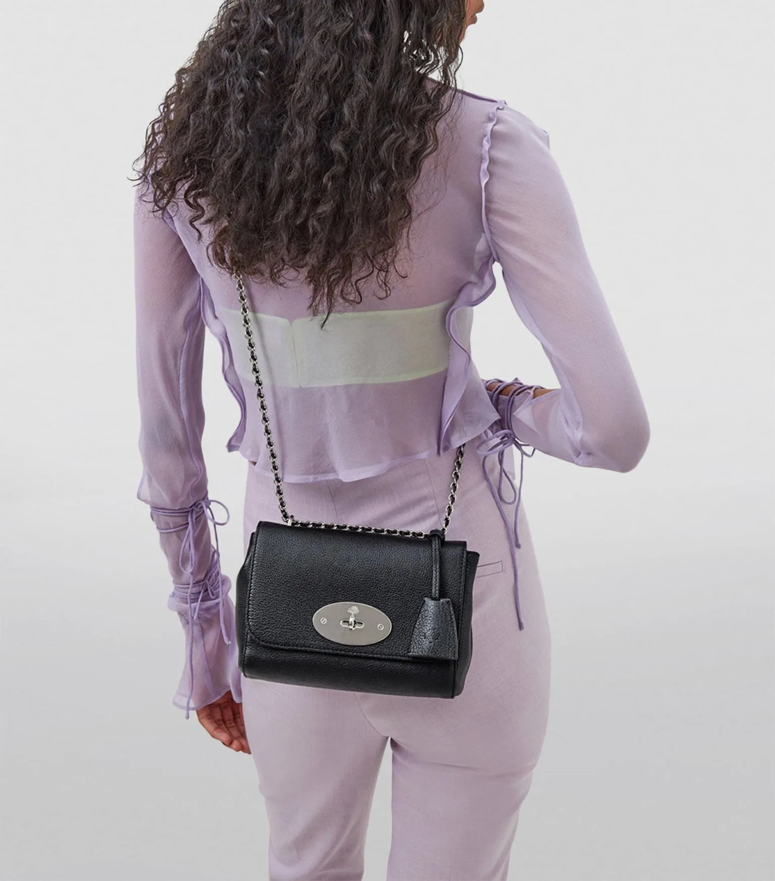 Mulberry Lily Black Leather Shoulder Bag