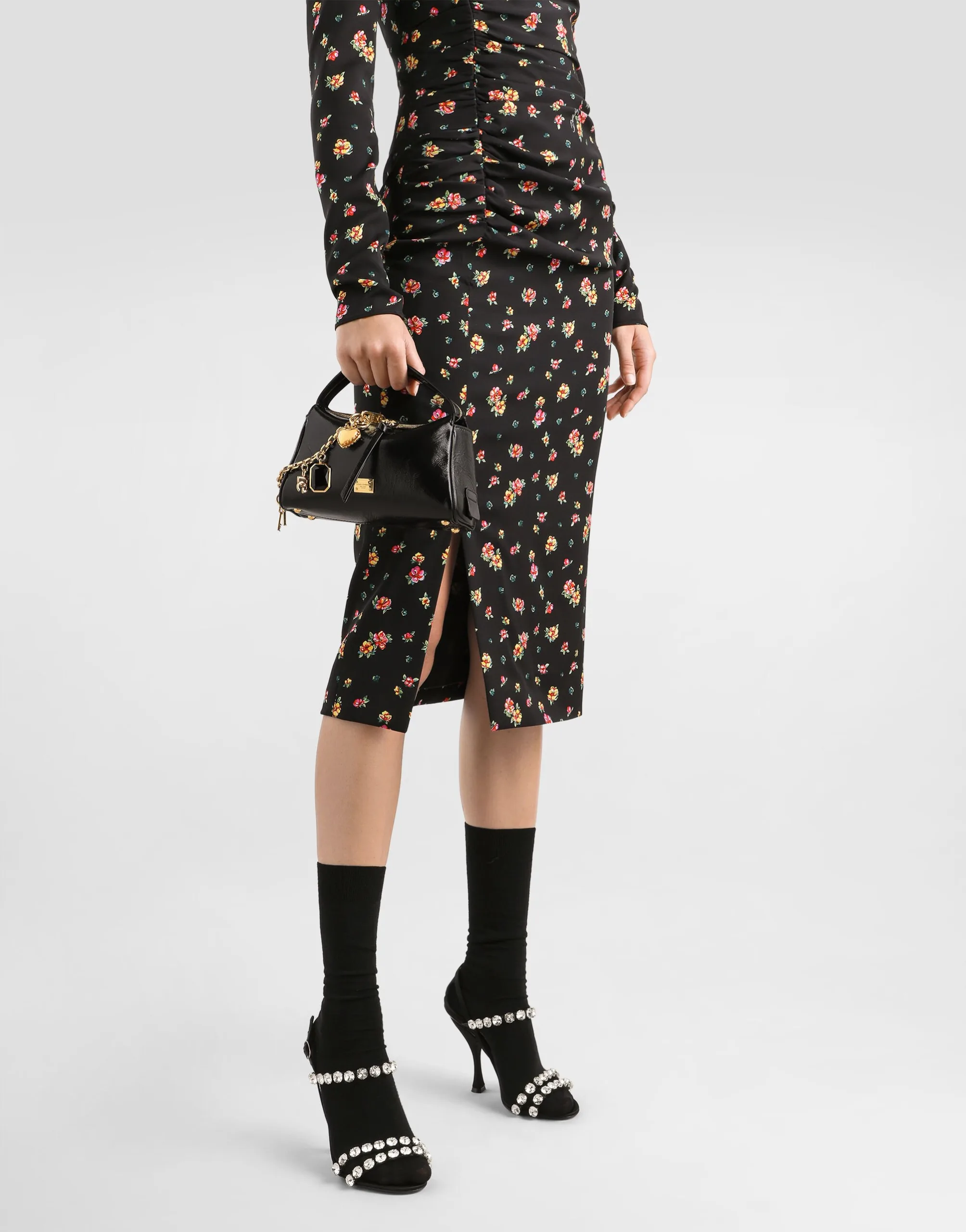 Dolce & Gabbana Vittoria Multicolour Shoulder Bag with Charms