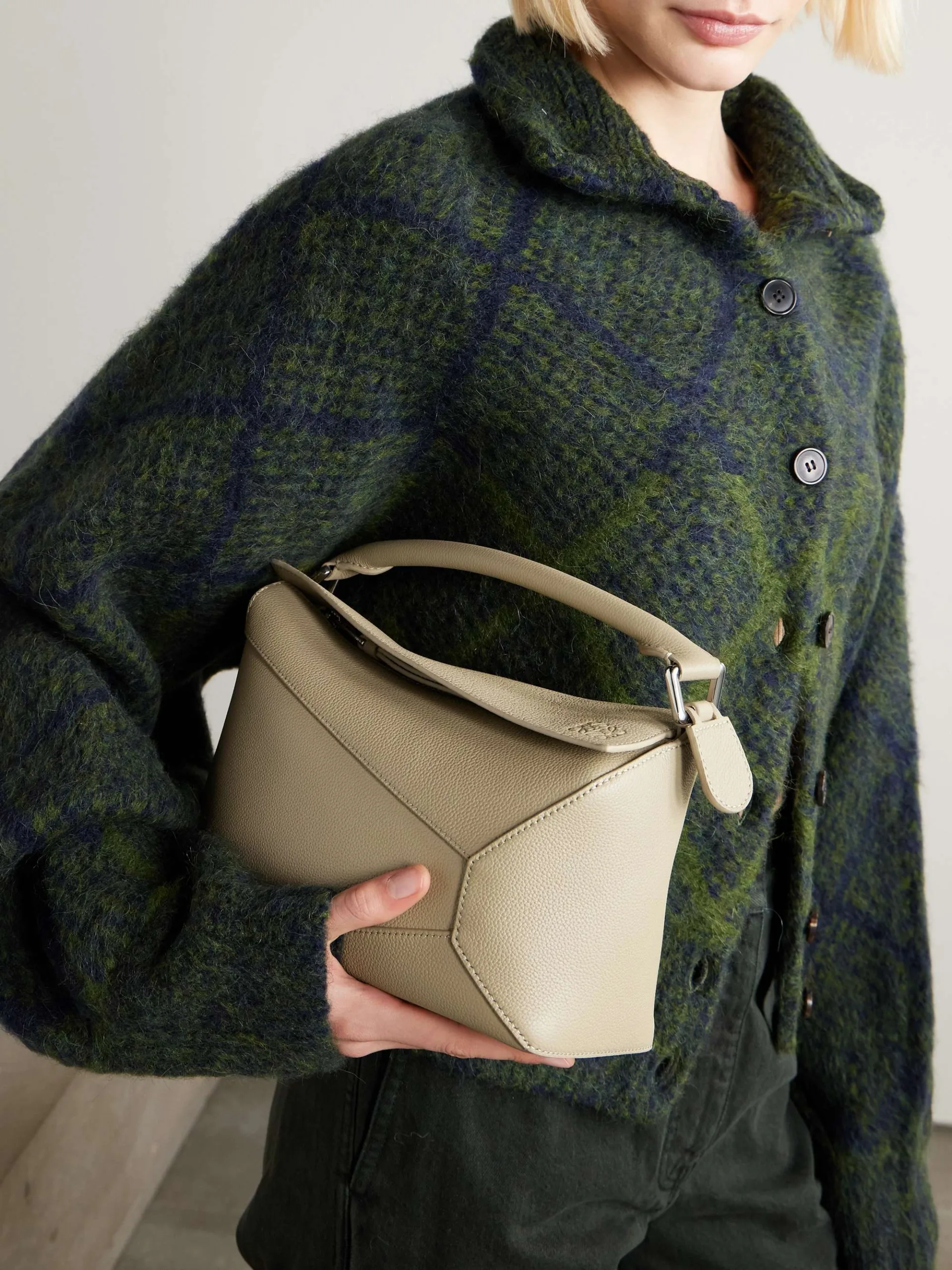 Loewe Puzzle Edge Small Off-White Shoulder Bag