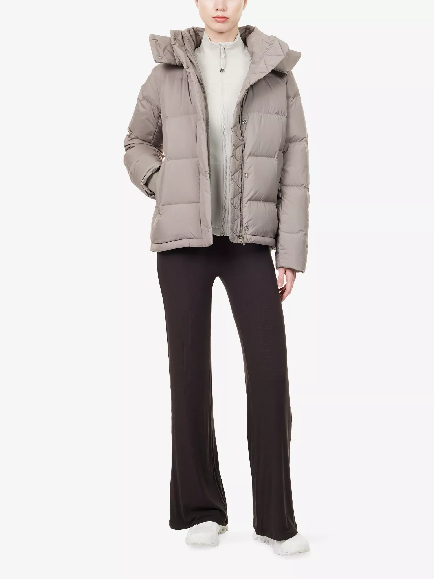 Lululemon Wunder Hooded Shell Warm Ash Grey Jacket