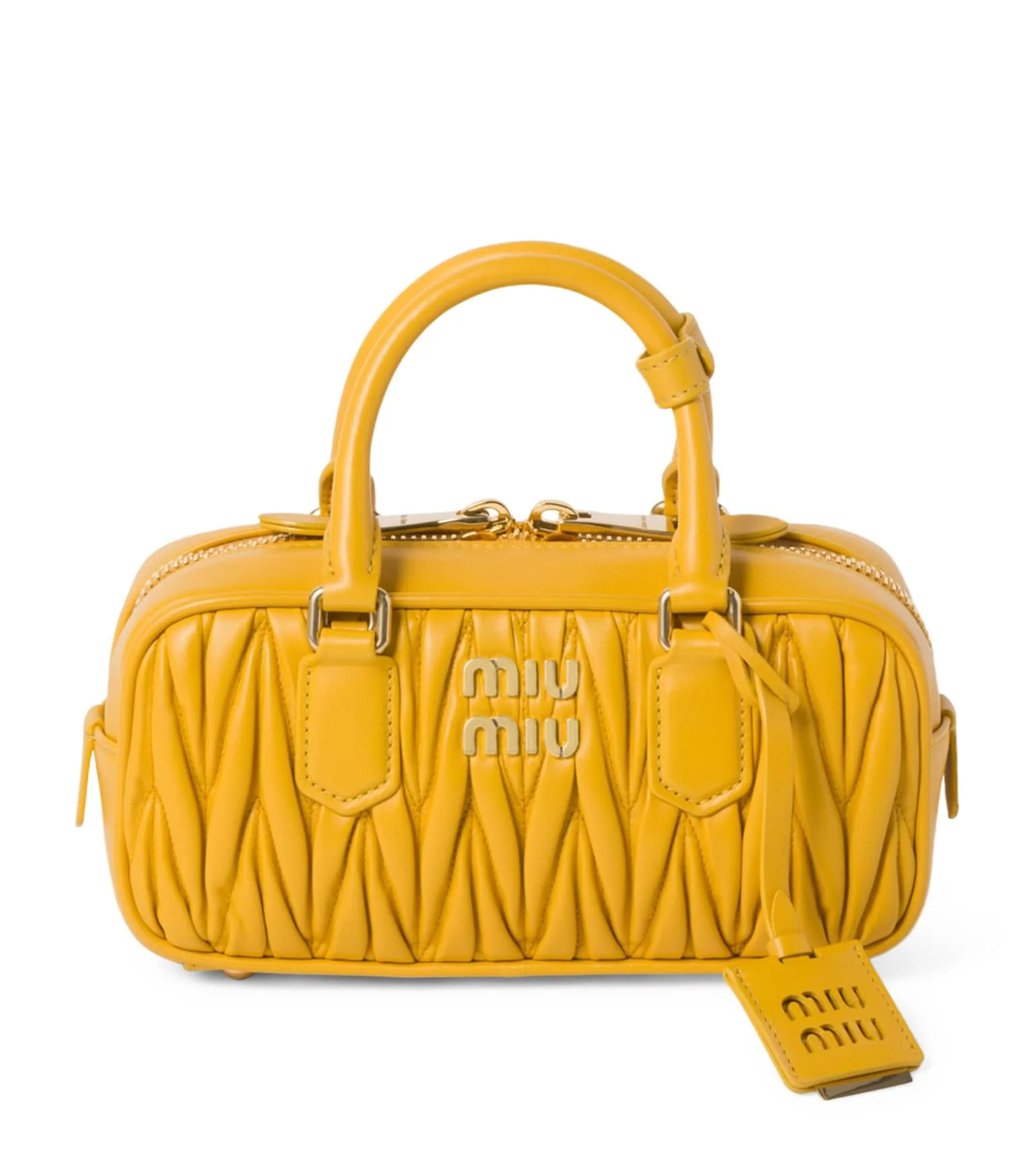 Miu Miu Arcadie Sunny Yellow Top Handle Bag