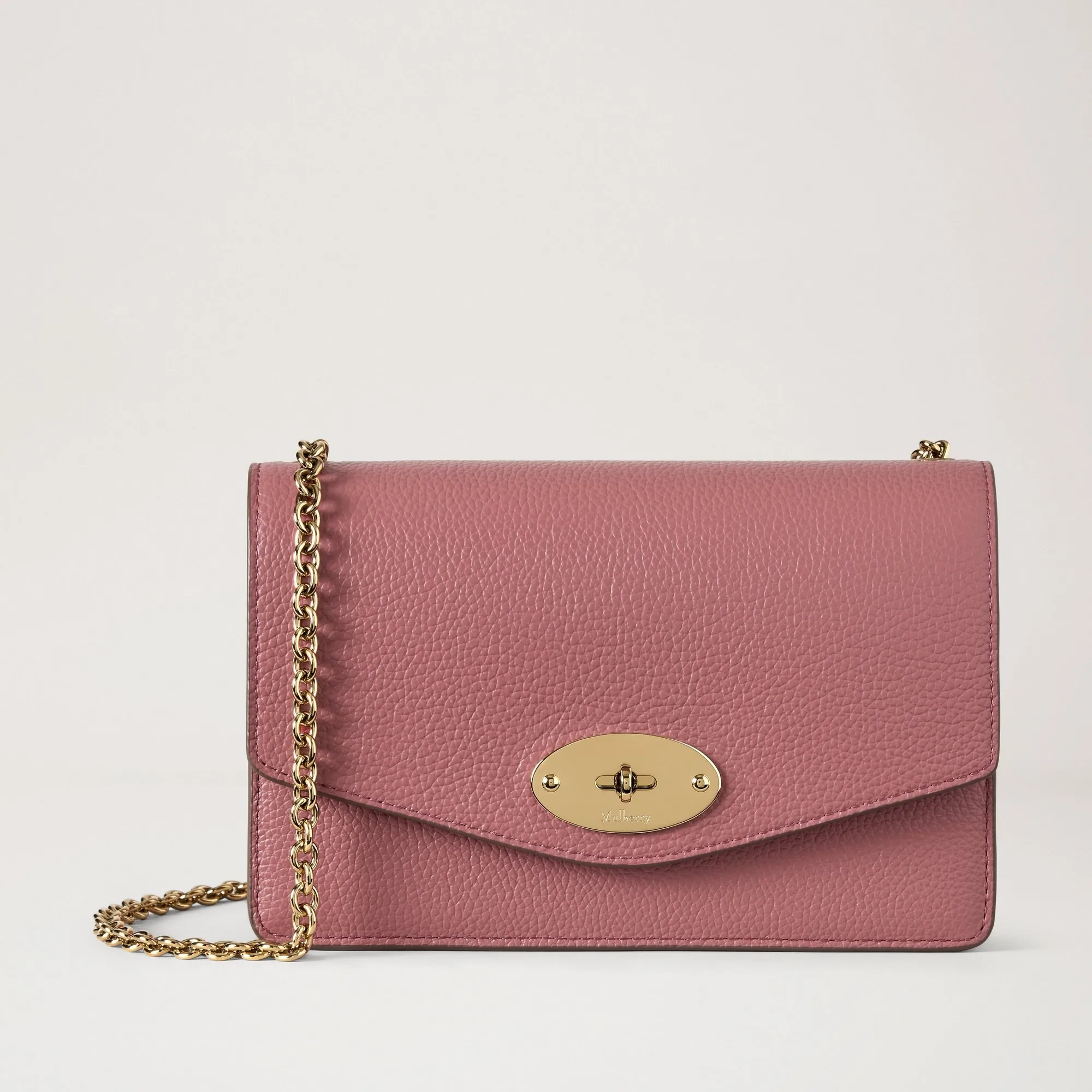 Mulberry Small Darley Pink Scrumpy Leather Crossbody Bag