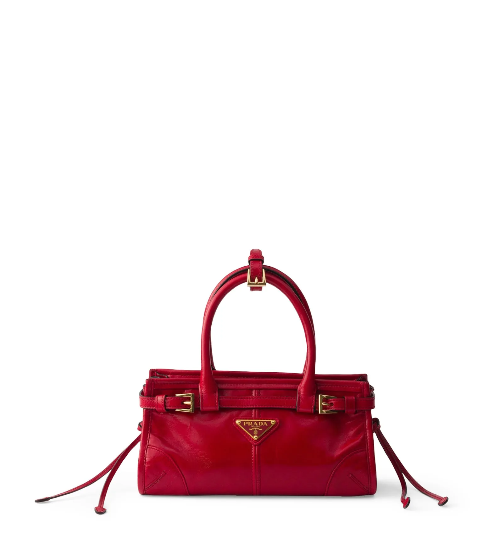 Prada Bonnie Mini Red Leather Shoulder Bag