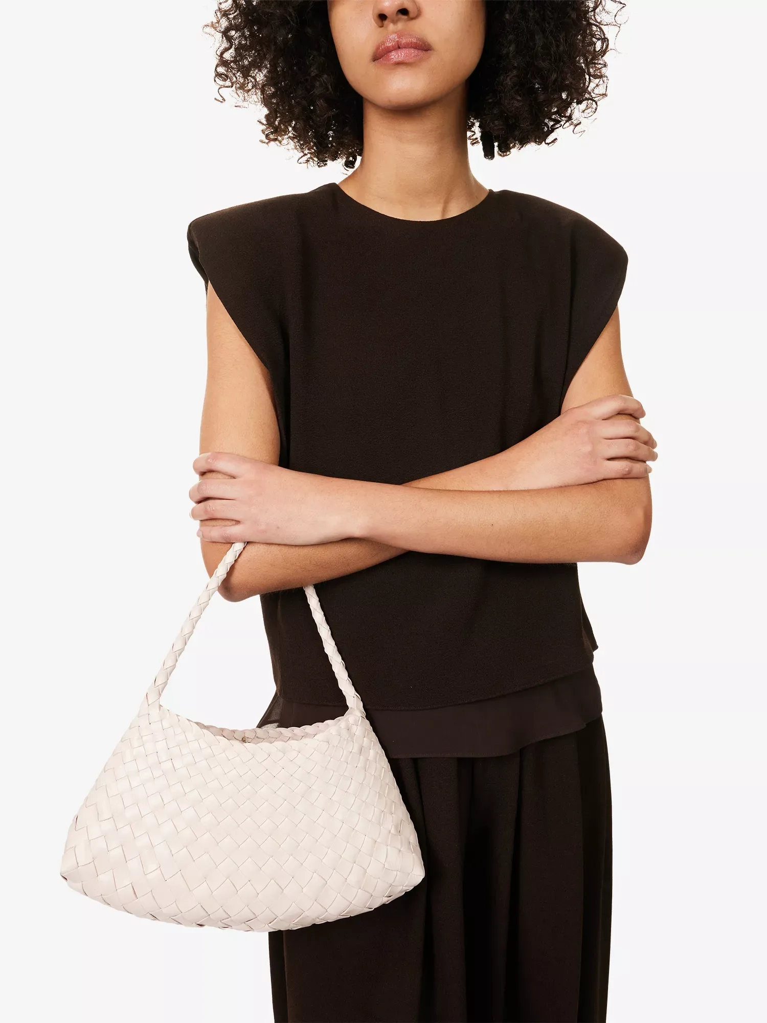 Dragon Diffusion Rosanna Sand Leather Top Handle Bag