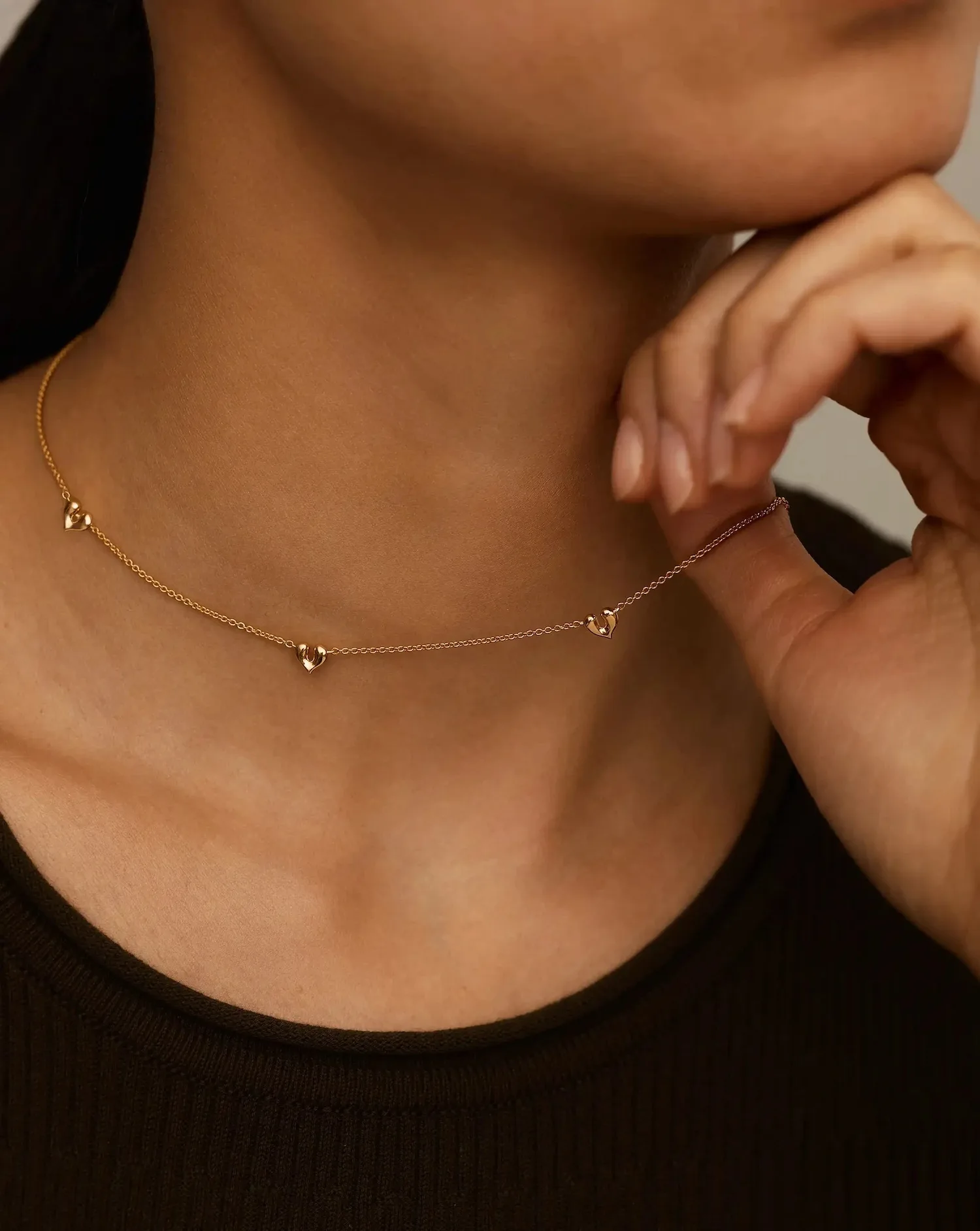 Missoma Molten Heart Mini Charm Choker